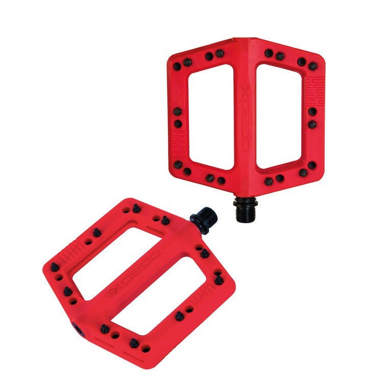Pedale Xpedo FELIX rosso, 109x109x16mm, platform
