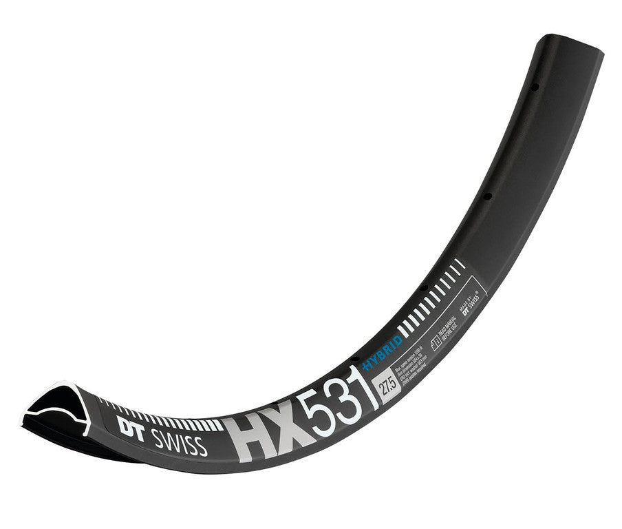 Llanta DT Swiss HX 531 de 27,5", negra, 32 agujeros, 584-30, LV 6,5 mm