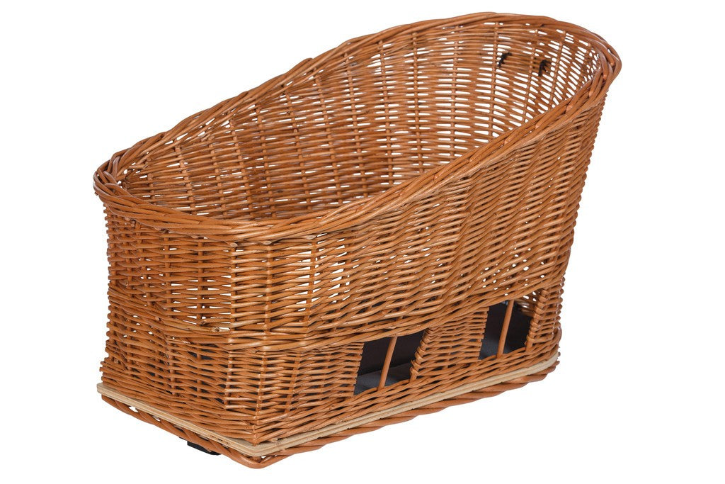 Basil Pasja Haustierkorb für hinten, L 50 cm, Natur, 38 l, MIK