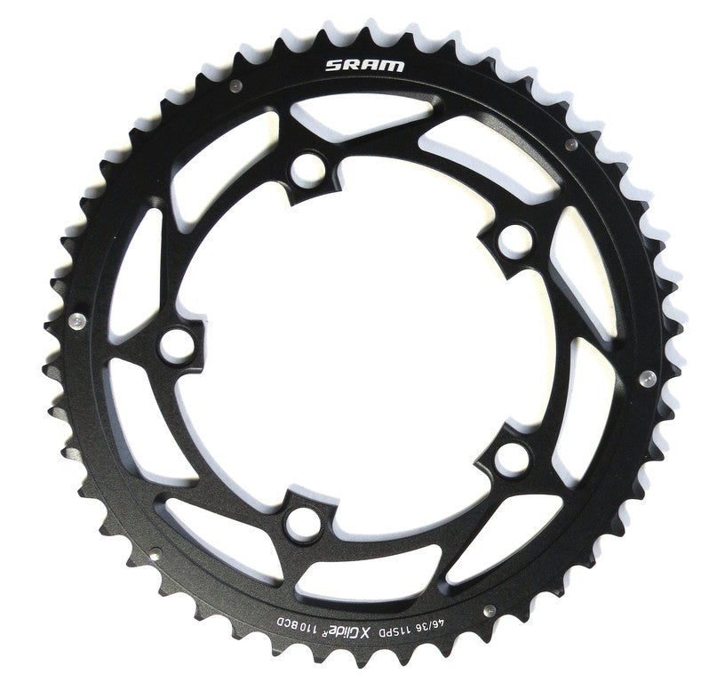 Corona Sram Road 11vel X-Glide all nero 36d S1 Yaw 110Ø 5f. p.46/36d.
