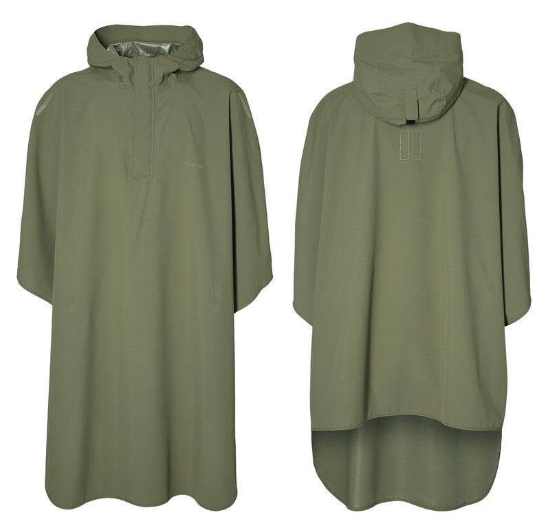 Basil Hoga olivgrüner Regenponcho, Einheitsgröße, Unisex