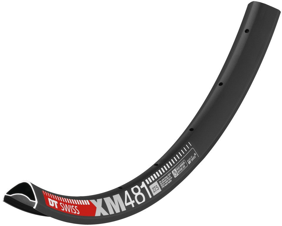 Llanta DT Swiss XM 481 de 27,5", negra, 32 agujeros, 584-30, LV 6,5 mm