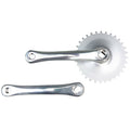 Set pedivella Babboe argento, 32 denti, 1/8 pollici, asse jIS