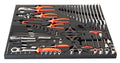 Juego de herramientas para ruedas Unior SOS, rojo, 74 piezas, SET4-2600AC