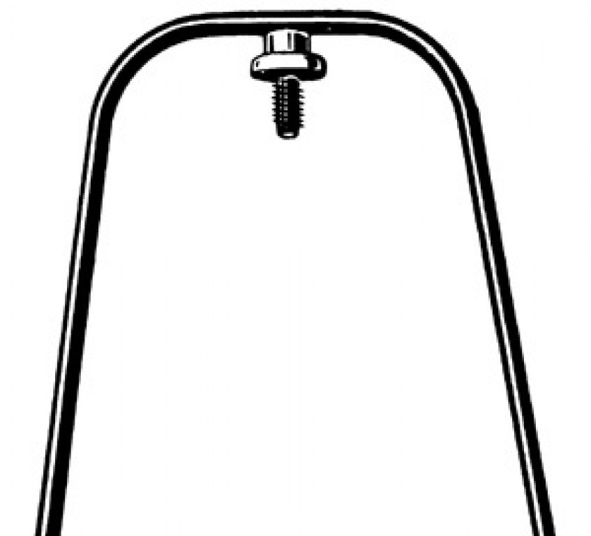 saetta inf.,borchia piccola, 20", zinco largh. 55mm/lung.266mm, fiss. all'asse