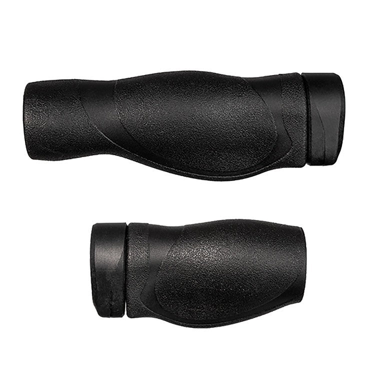 Puños HERRMANS Clik Comfort 123/90 mm, Ø 22 mm, negros