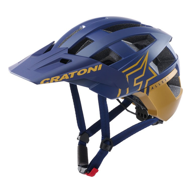 Casco bici Cratoni AllSet Pro (MTB) t. M/L (58-61cm) blu/oro opaco