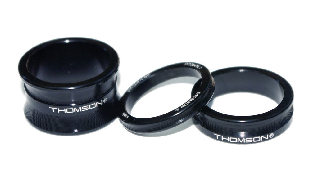 Distanzscheiben-Set Thomson schwarz, 5 mm/10 mm/20 mm