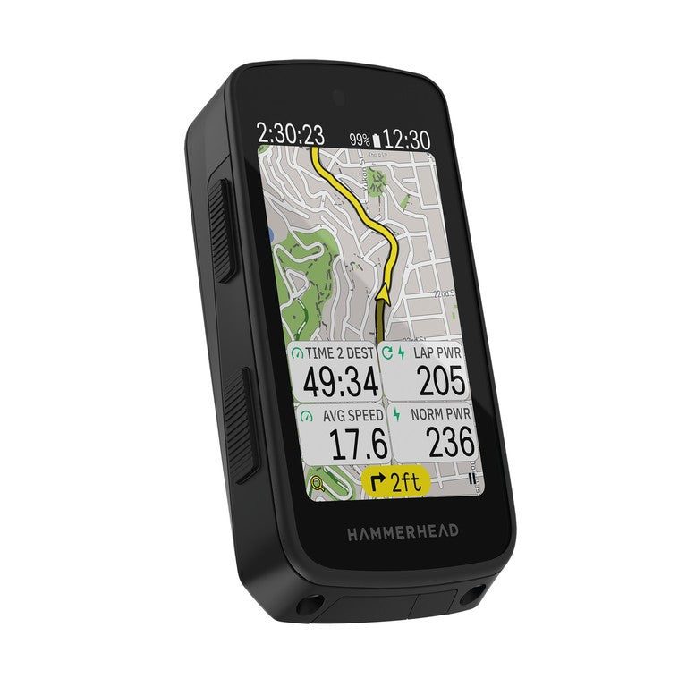Ciclocomputador GPS Hammerhead Karoo negro, soporte de 31,8 mm