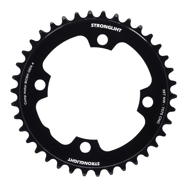 Plato para bicicleta eléctrica Stronglight Bosch Gen4 de 38 dientes y 4 brazos, 104 tornillos