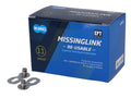 Missinglink KMC 11R EPT Werkstattpackung mit 40 Stück für 5,65-mm-Ketten, 11-fach, silber
