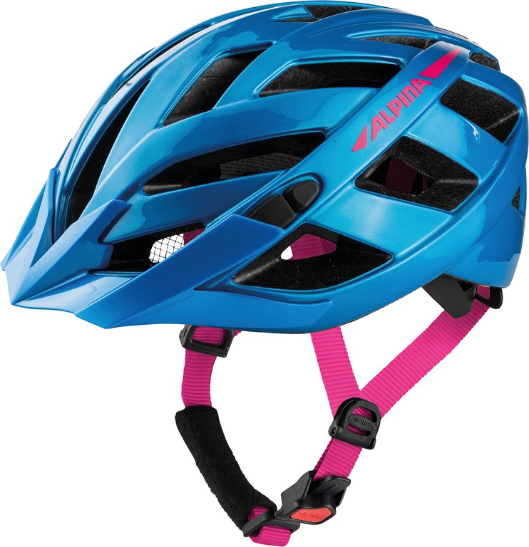 Casco de bicicleta Alpina Panoma 3.0, color azul-rosa, talla 52-57 cm
