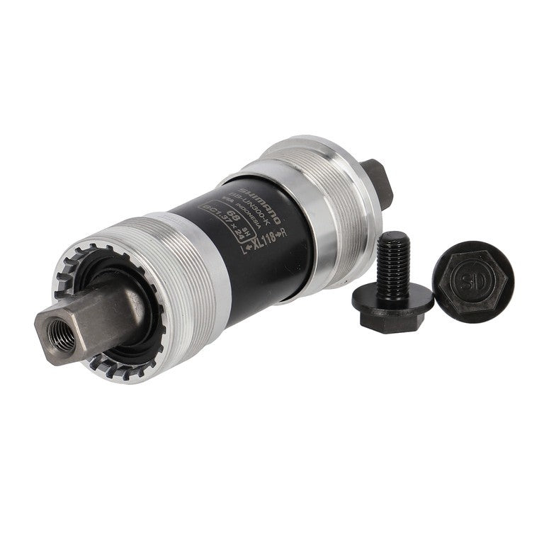 Shimano 68/118 mm BBUN300-K Kompakt-Innenlager mit Vierkantachse, für Kettenschutz