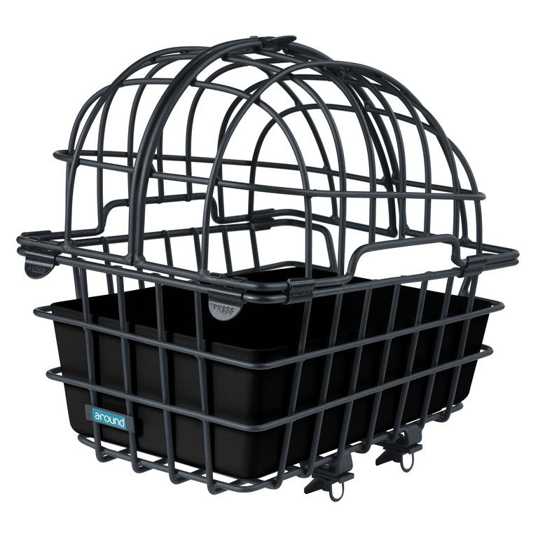 Cestino post. per animali Luna 50x36x50cm, nero, a maglie larghe