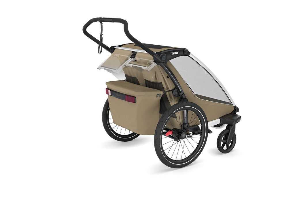 Rimorchio bambini Thule Chariot Sport 2 Doppio, Kaki tenue