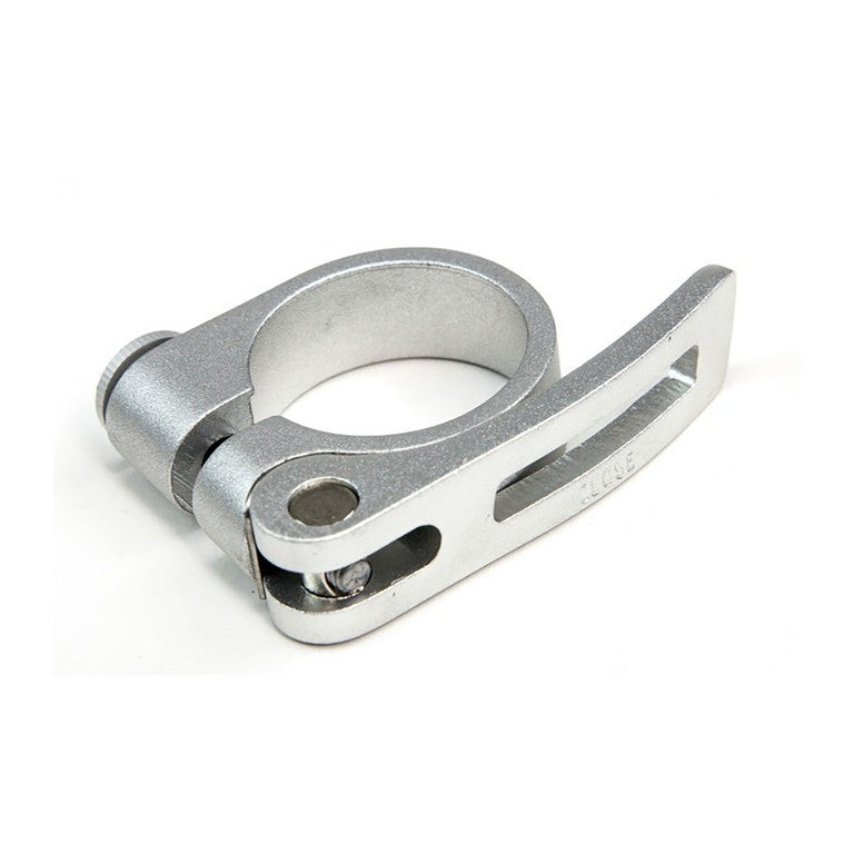 Anello di fissaggio reggisella Babboe argento, 35 mm, con sgancio rapido