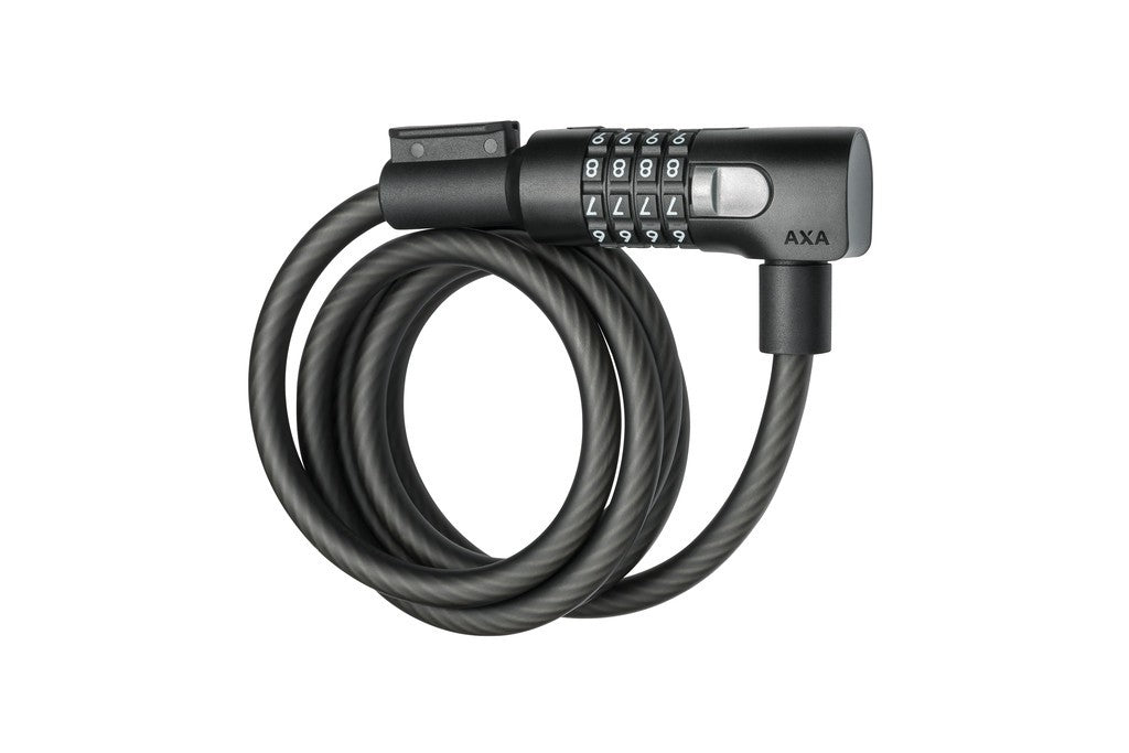 Candado de cable AXA Resolute150/10 Code, longitud 150 cm, Ø 10 mm, negro