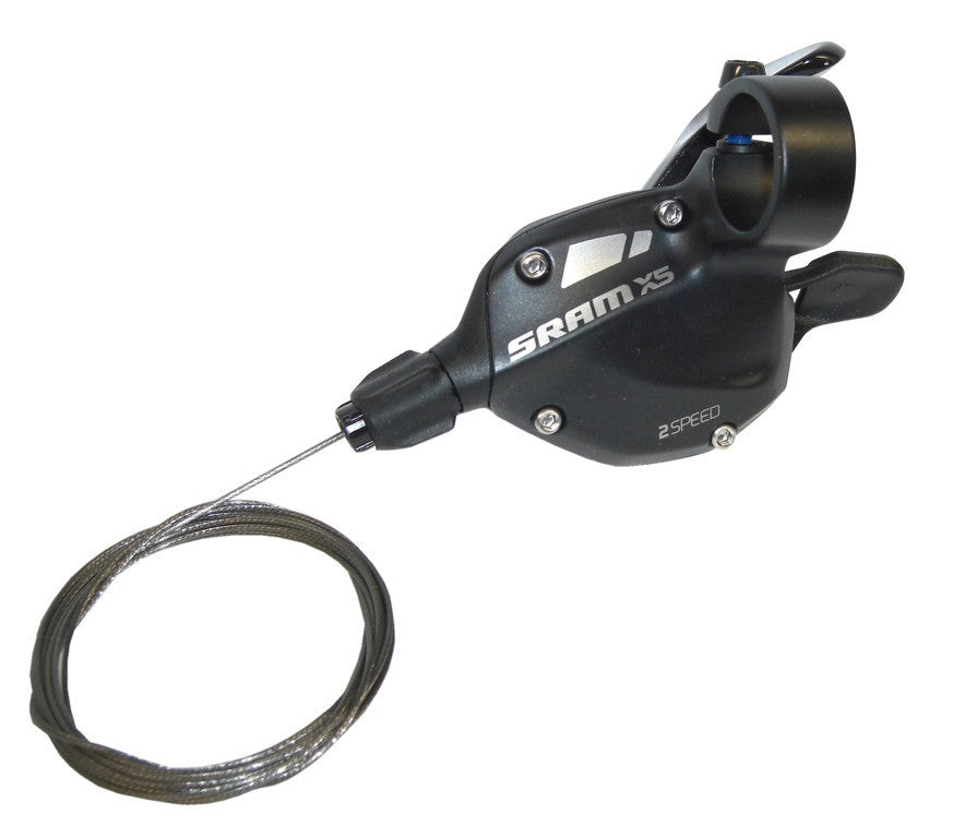 Mando de cambio SRAM X5 de 2 velocidades, delantero, negro, 1:1