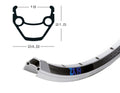 Llanta Exal ZX 19 de 26", plateada, 32 agujeros, 559-19, LV 6,5 mm
