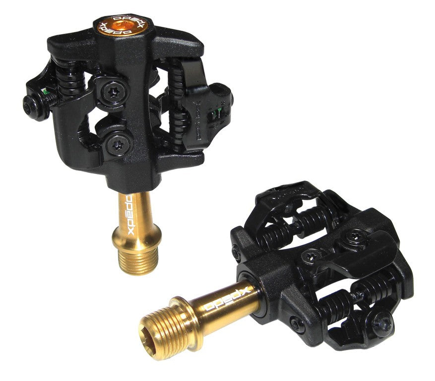 Pedale Xpedo Clipless CXR Pro TI nr/oro, 9/16", bilaterale XPT