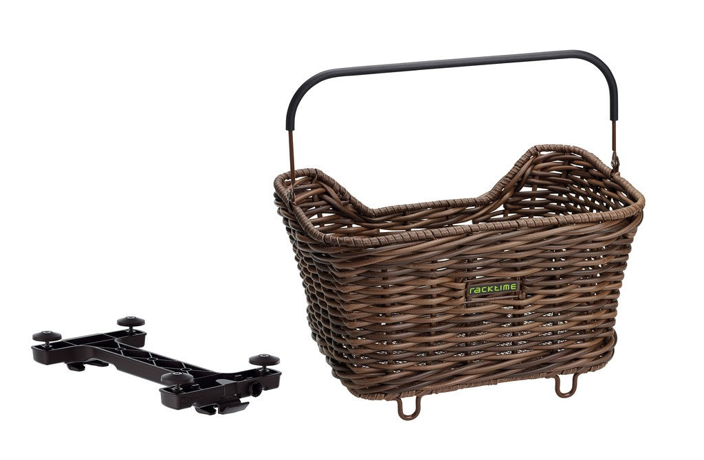 Cesta de sistema Racktime Baskit Willow 2.0 43x31x24,5cm, marrón, 20l, Snapit 2.0