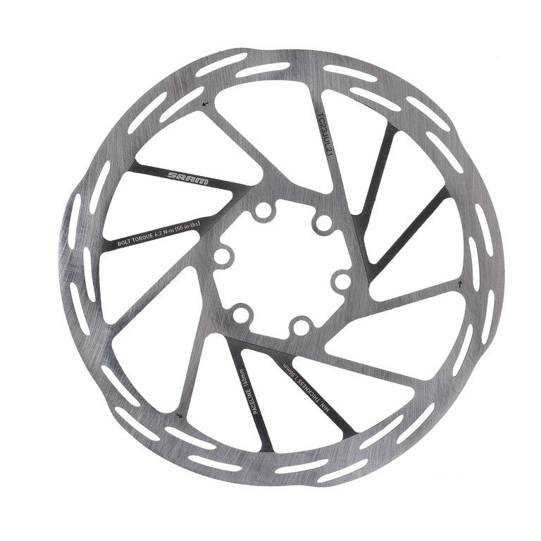Disco freno SRAM Rotor Paceline Ø160mm, nero, 6 fori, arrotond.