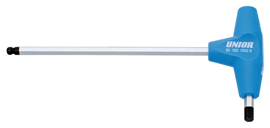 Llave hexagonal con punta esférica Unior y ranura en T de 2,5 mm, 193HXS