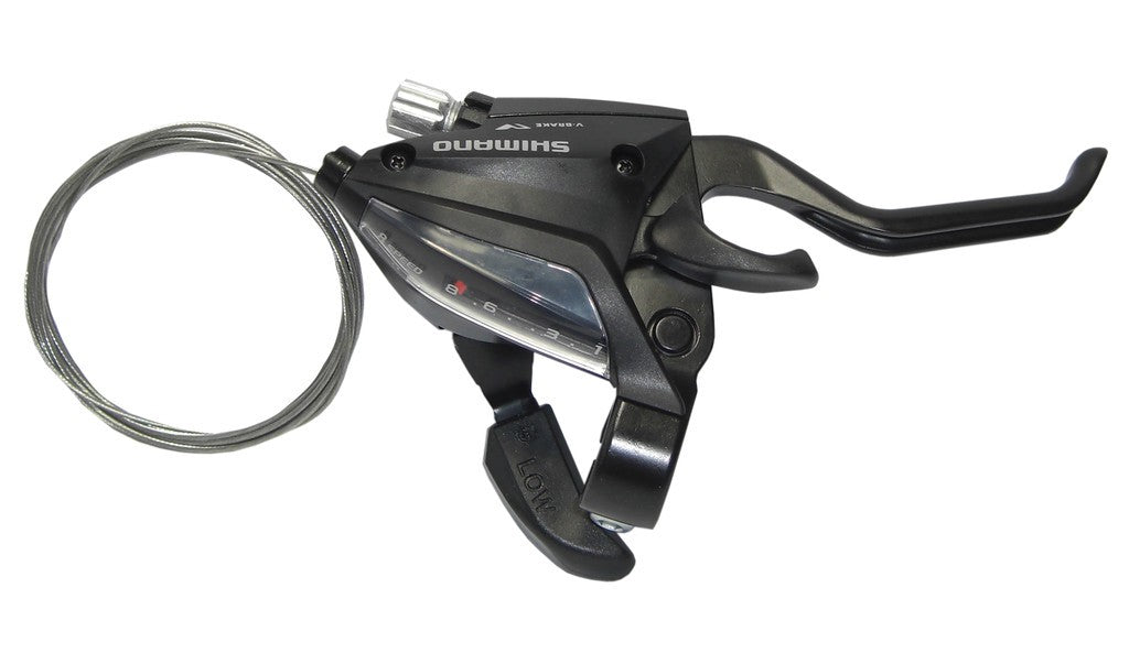 Leva C+F Shimano ST-EF500 a 2 dita 8vel. destra, V-Brake, 2050mm, nero