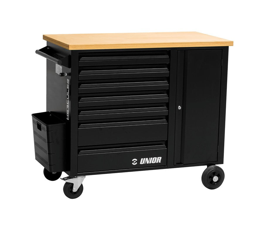 Banco di lavoro mobile Unior Hercules, nero, 940H2-BLACK