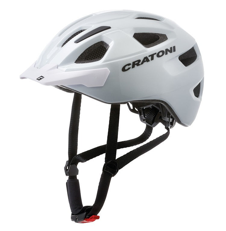 Casco bici Cratoni C-Swift (City) t. unica (53-59cm) bianco lucido