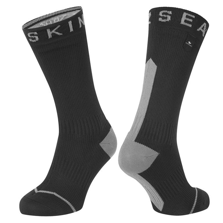SealSkinz Briston Socken, Schwarz/Grau, Größe S