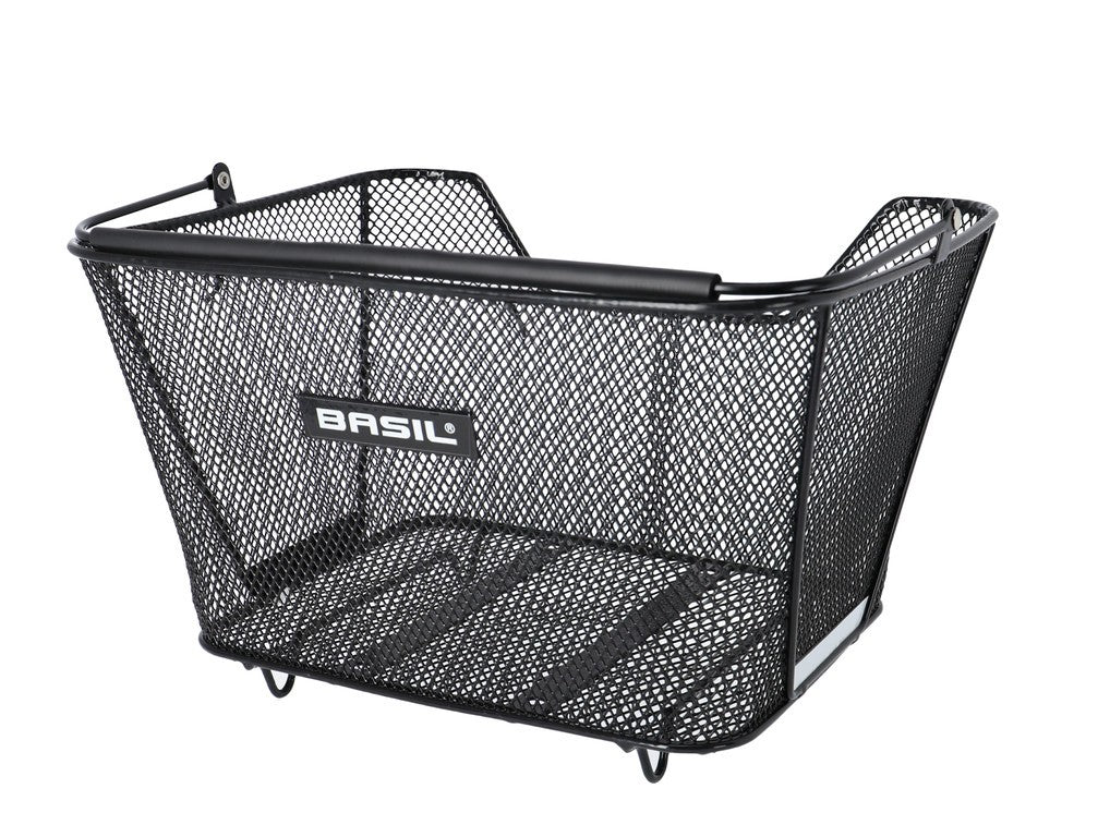 Cestino post. Basil Lesto 32x41,5x27 cm, nero, a maglie strette