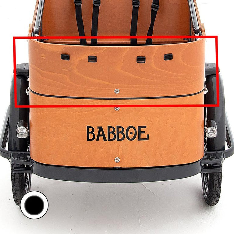Pannello lato anteriore Babboe Curve, nero, superiore