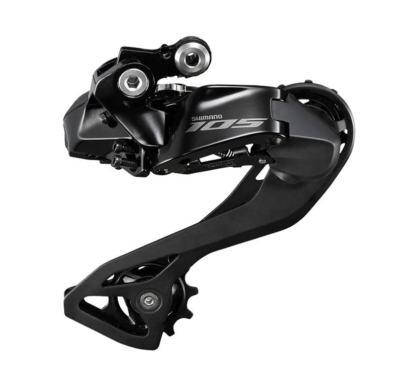 Deragl. post. Shimano 105 Di2 RD-R7150 12 vel., gabbia media, nero,