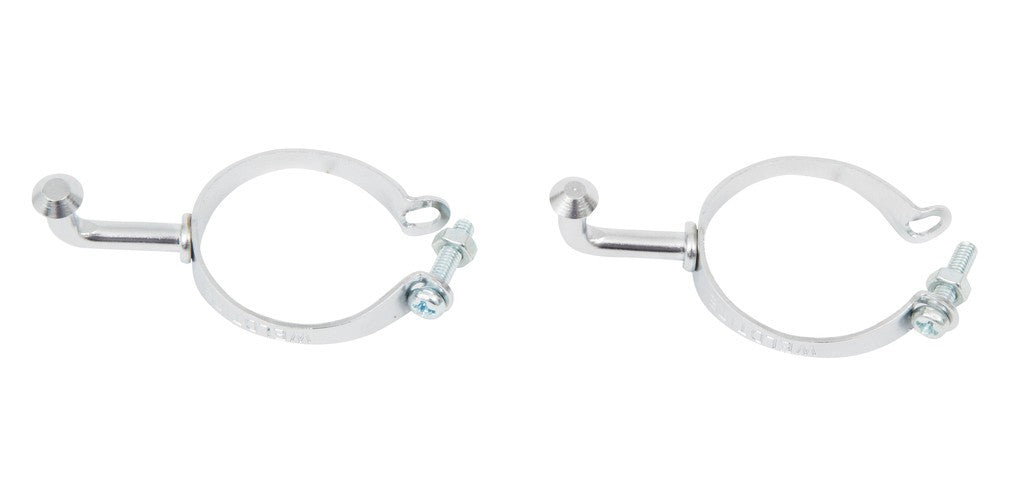 Soporte de bomba universal Parte trasera cromada, compatible para Ø 27-31 mm