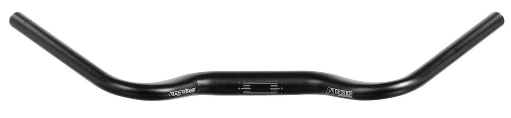 Manillar Ergotec Aerowing II Ø 31,8 mm, 640 mm, 48°, aluminio, negro/arena