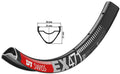 DT Swiss EX 471 26" Felge, Schwarz, 32 Loch, 559-25, LV 6,5 mm