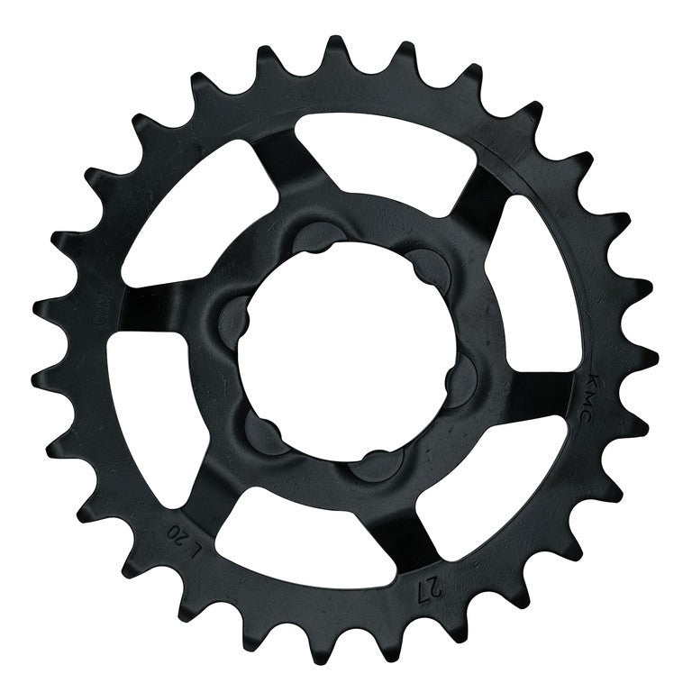 Pignone e-bike KMC per Shimano 1/2" x 3/32", 27 denti,nero, Nexus 5