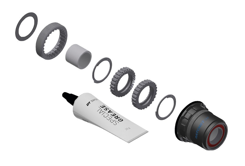 Service-Kit für DT Swiss Nabe RP 3 mit Sperrklinke in Ratchet LN, SRAM XD Zubehör, 36 Zähne