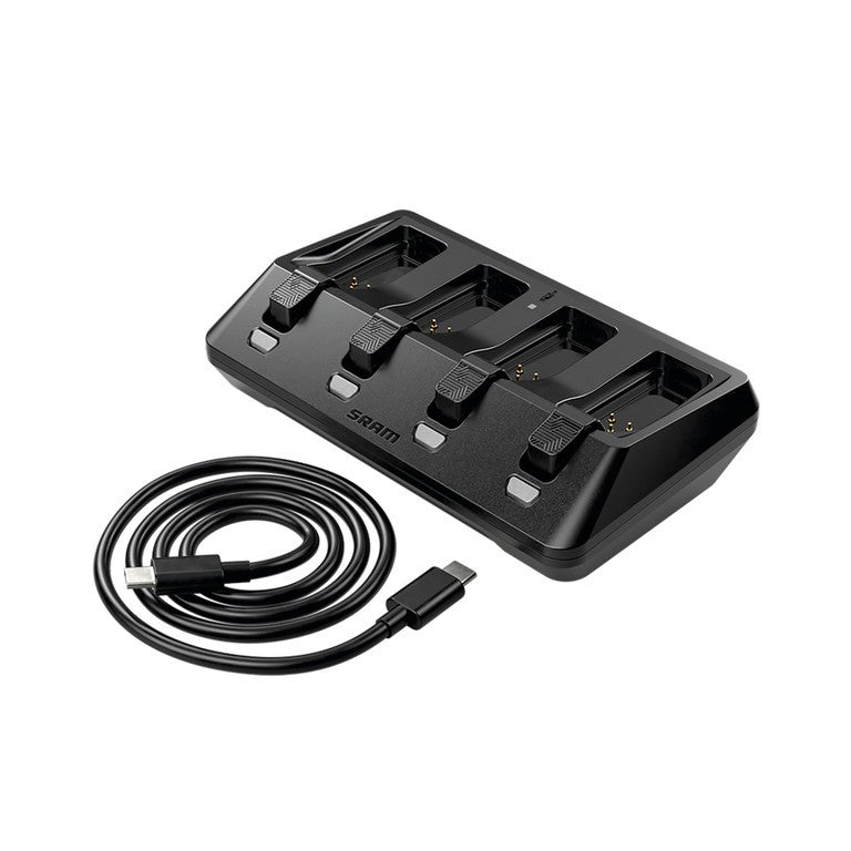 Caricabatterie SRAM eTap / AXS Base caricabatterie a 4 vie, cavo USB-C