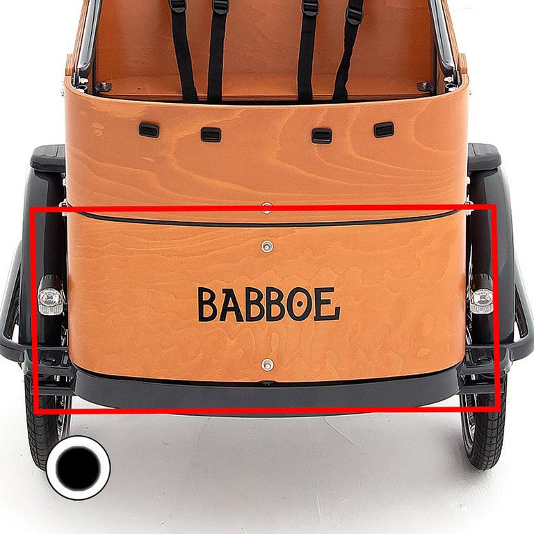 Pannello lato anteriore Babboe Curve, nero, inferiore