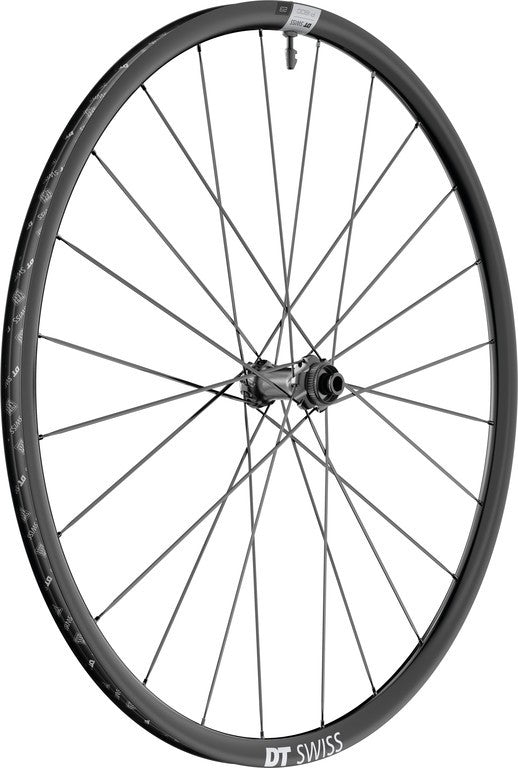 RA DT Swiss P 1800 Spline DB 23 28"/20mm allu, nero, CL, 100/12mm TA