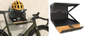 Caja para kit de bicicletas Peruzzo, gancho de pared negro, soporte de pared para bicicletas