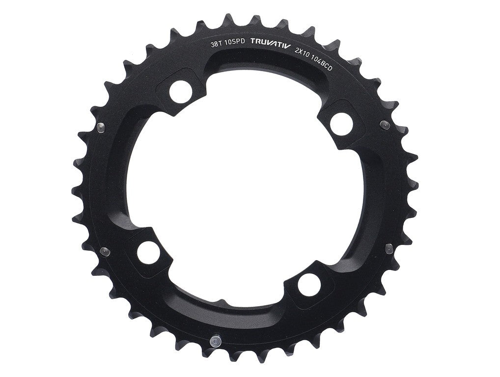 Corona MTB 38 Z. S1 2x10-fach 104mm gb,aluminio,negro,Longitud del pasador.