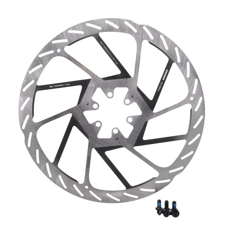 Disco de freno SRAM DB HS2 Ø220mm, plateado, 6 agujeros, redondeado