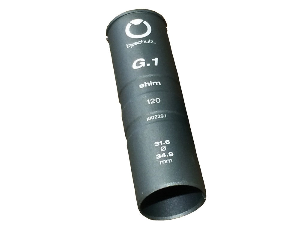 Boccola di riduz. bySchulz Ø31,6/ Ø34,9mm, 120mm, grigio, all
