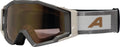 Alpina Circus Q-Lite sandfarbene MTB-Brille, verspiegelte Goldgläser, Kat. 2 + 0