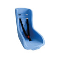 Seggiolino Babboe blu, c. cinghie + mat. montaggio