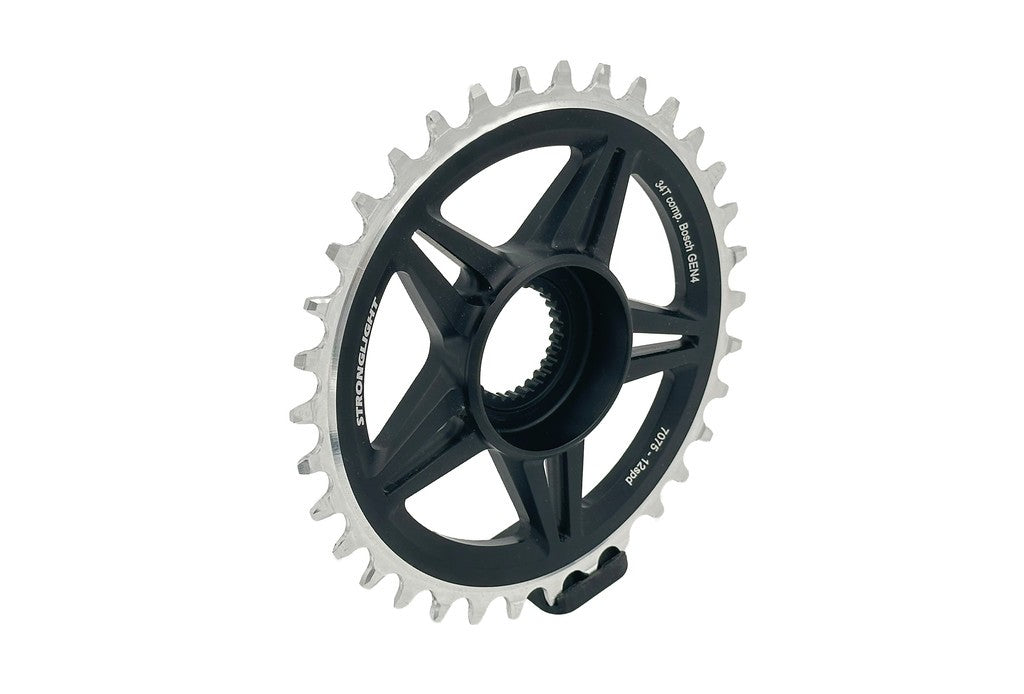 Plato de bicicleta eléctrica Stronglight BoschGen7 DM, 38 d., Boost, todos, nr/arg,