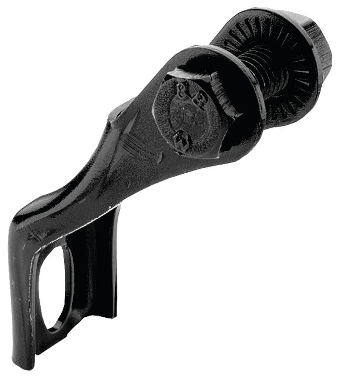 B&amp;M kurze Leuchtenhalterung, 40/21 mm, verzinkt, schwarz